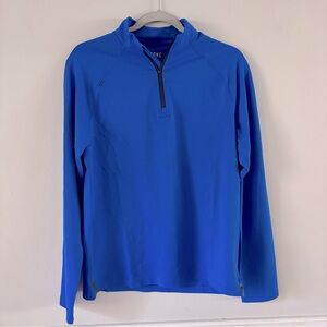 Rhône Sessions Blue Quarter-Zip Performance Shirt Size Small